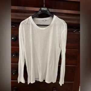 James Perse Classic White Long Sleeve Shirt size 4